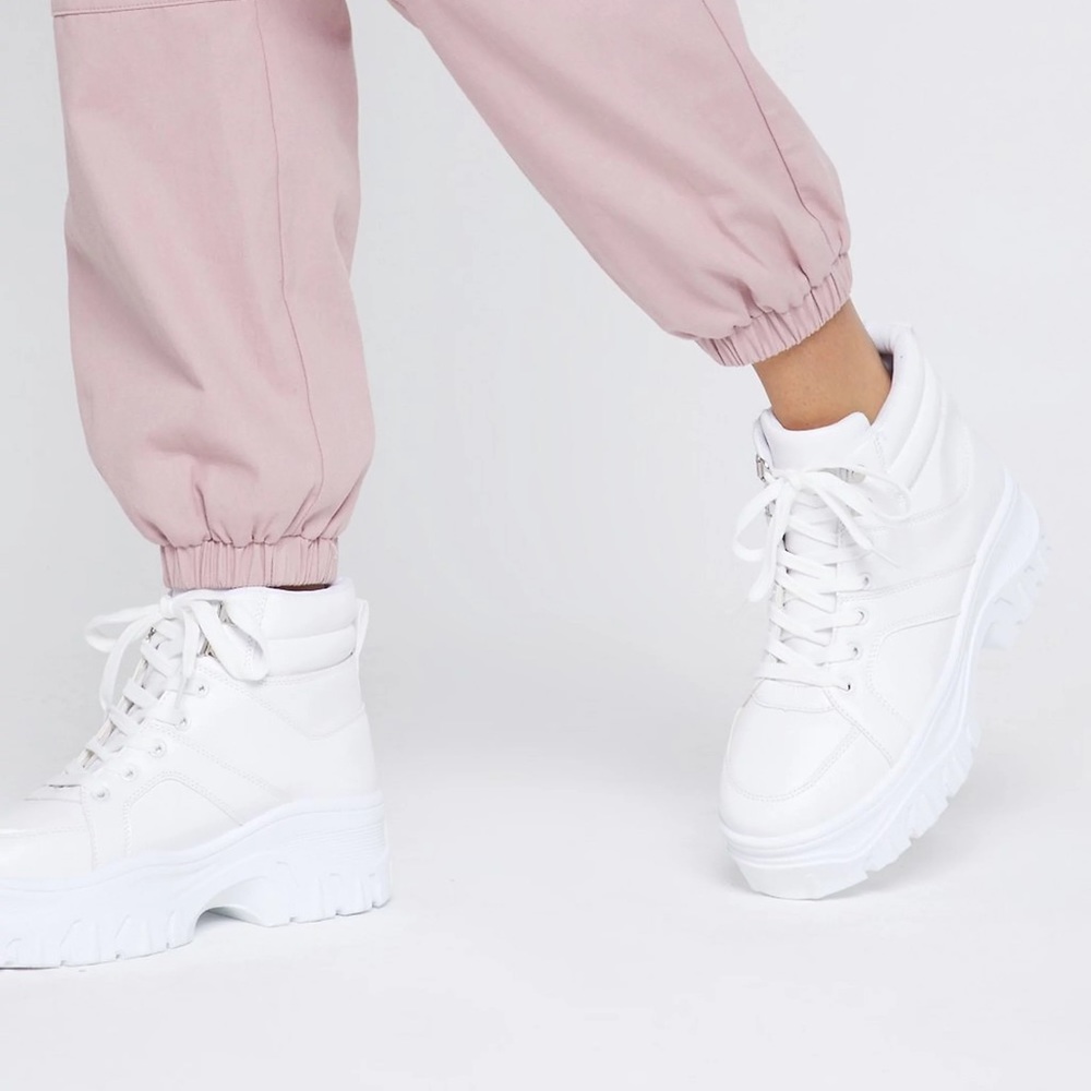 Nasty Gal White Chunky Sneakers